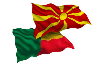 Macedonia and Benin Friendship Flags Diplomatic Relations of Two countries, Sports competition