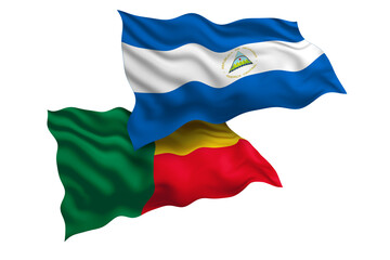 Nicaragua and Benin Friendship Flags Diplomatic Relations of Two countries, Sports competition