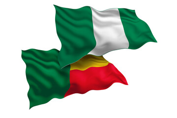Nigeria and Benin Friendship Flags Diplomatic Relations of Two countries, Sports competition