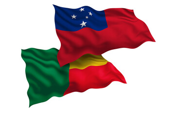 Samoa  and Benin Friendship Flags Diplomatic Relations of Two countries, Sports competition