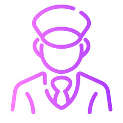 machinist Line Gradient Icon