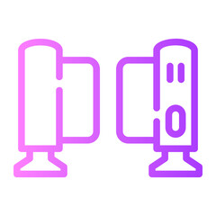 turnstiles Line Gradient Icon