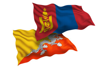Mongolia and Bhutan Friendship Flags Diplomatic Relations of Two countries, Sports competition