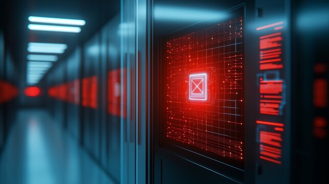 Smart door scans delivery package for secure processing in modern technology setting