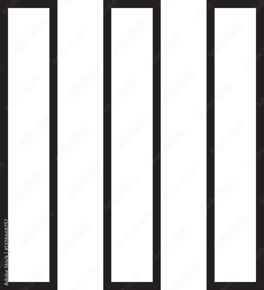 Poster hamburger web and mobile app menu icon outline style. vector buttons for website ui navigation. app 
