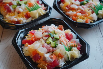 おいしい海鮮ちらし寿司をひな祭りに食べた