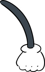 Illustration of cartoon arm