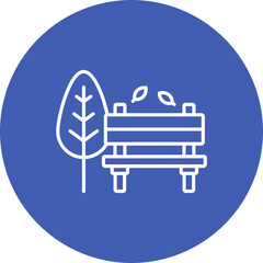 Autumn Bench Icon