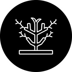 Obraz premium Dry Tree Icon