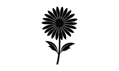  Daisy Stands Tall Simple Silhouette