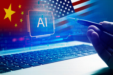 battle of AI Development , China and United States of America , Technology Industry Investment © janews094