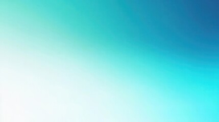 Abstract Smooth Gradient Background in Turquoise and Light Blue Shades for Design Projects