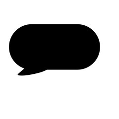 Speech Bubble Black 