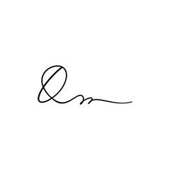 Hand Written Manual Signature for Document