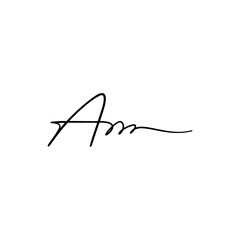 Hand Written Manual Signature for Document