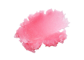 cosmetic smears scrub cream texture on transparent background