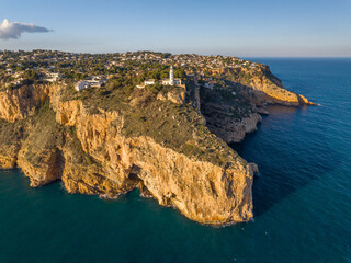 Faro del Cabo de la Nao en Javea, Alicante, Comunidad Valenciana