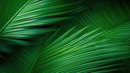 green palm leaf