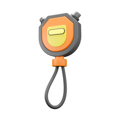 3D icon render stopwatch 