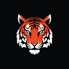 Angry tiger head esport gaming logo vector illustration, logo tiger head esport style