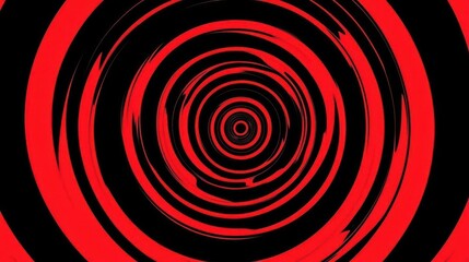 Naklejka premium Red and black anime background with circular patterns