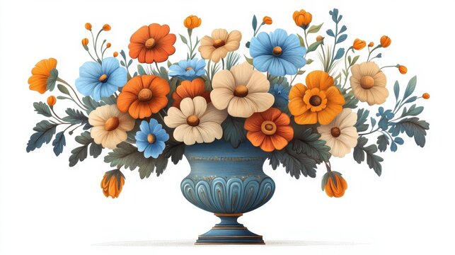 Vibrant floral arrangement indoor space artwork bright colors eye level view nature's beauty