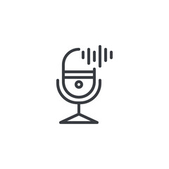Voice Assistant line icon