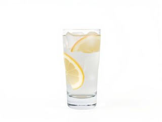 Refreshing Lemon Water in Glass