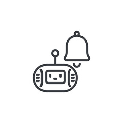 Obraz premium Smart Notification line icon