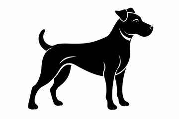 dog line art silhouette vector illustration