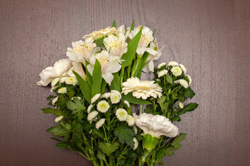 Beautiful bouquet of pink roses, flowers on a dark background, soft and romantic vintage filter, looking like an old painting