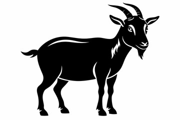 goat line art silhouette vector illustration