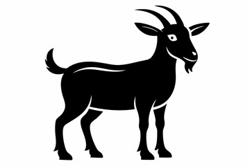 goat line art silhouette vector illustration