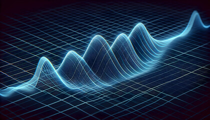 Wifi Signal A smooth and steady waveform representing a stable signal, with small oscillations shown on a fine g2