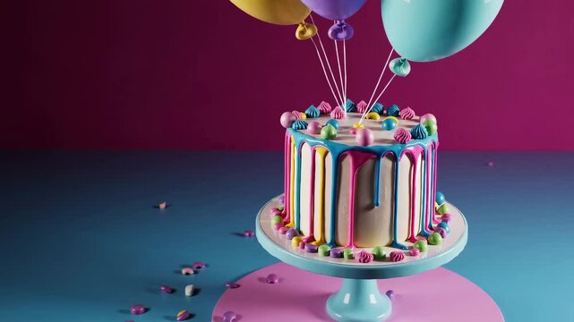 The Colorful Party Cake