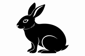 Obraz premium rabbit line art silhouette vector illustration
