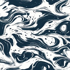 Fototapeta premium Organic Scribble Patterns Abstract Waves and Flowing Water Design