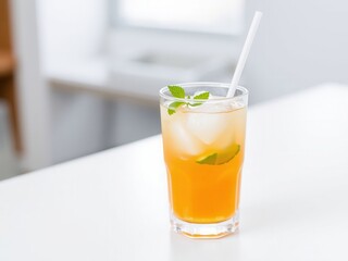 Fototapeta premium Refreshing Iced Tea with Mint and Lime