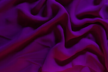 Vibrant Purple Fabric with Soft Folds – Elegant Abstract Textile Background