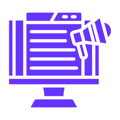 Vector Design Media Campaign Icon Style