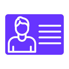 Vector Design Business Card Icon Style