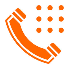 Vector Design Phone Dial Icon Style