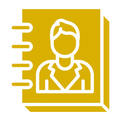 Vector Design Contact List Icon Style