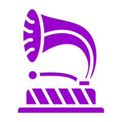 Vector Design Gramophone Icon Style