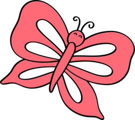 Cute Butterfly  Doodle