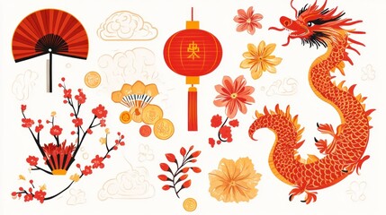 Obraz premium Chinese New Year Design Elements (2)