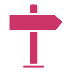 Vector Design Signboard Right Icon Style