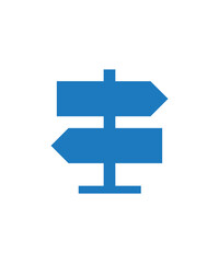 Obraz premium Sign board icon filled with color