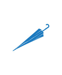 Umbrella icon filled with blue