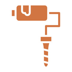 Paint Roller Vector Design Icon Style